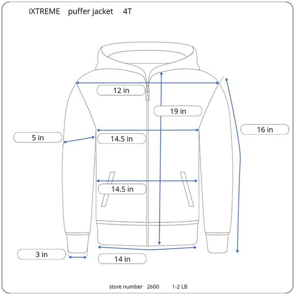 Ixtreme Toddler T4 Boys Canvas Yoke Puffer Jacket with Fleece Hat Set, 2 Piece - Picture 7 of 8